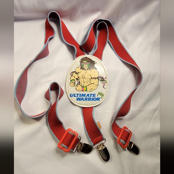 Rare vintage 1991 WWF Ultimate Warrior Suspenders - Picture 2 of 5